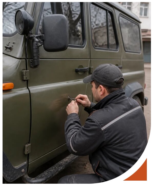 Профессиональное вскрытие автомобиля УАЗ без повреждений в Черногорске